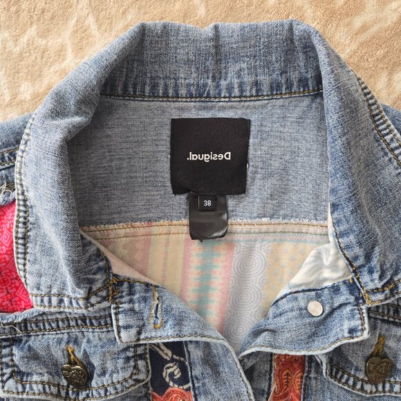 Desigual Patchwork Denim Jacket – EU 38 (US 6) - Picture 8 of 8